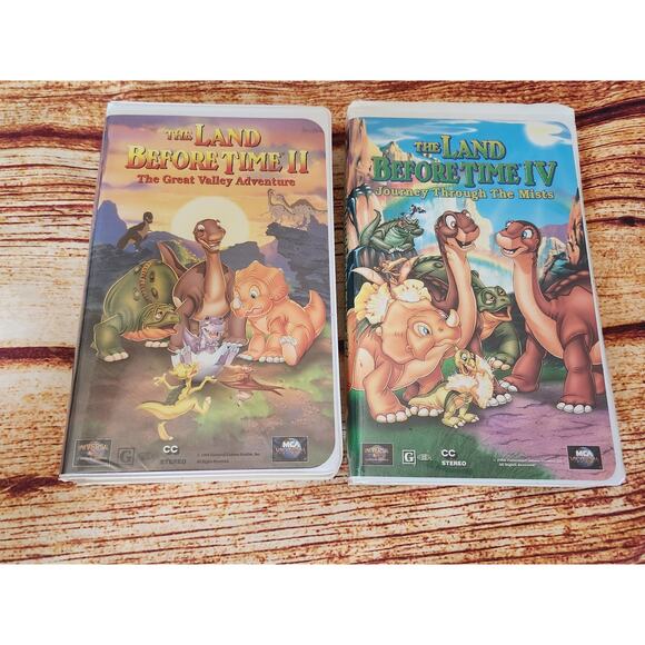 The Land Before Time #2 and‎ 4 Vhs Tapes - Picture 1 of 11